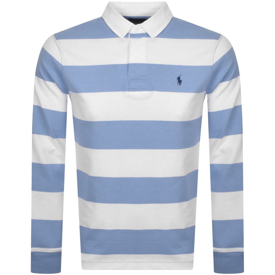 Alternative Image for ProductRalph Lauren Long Sleeve Rugby Polo T Shirt Blue1